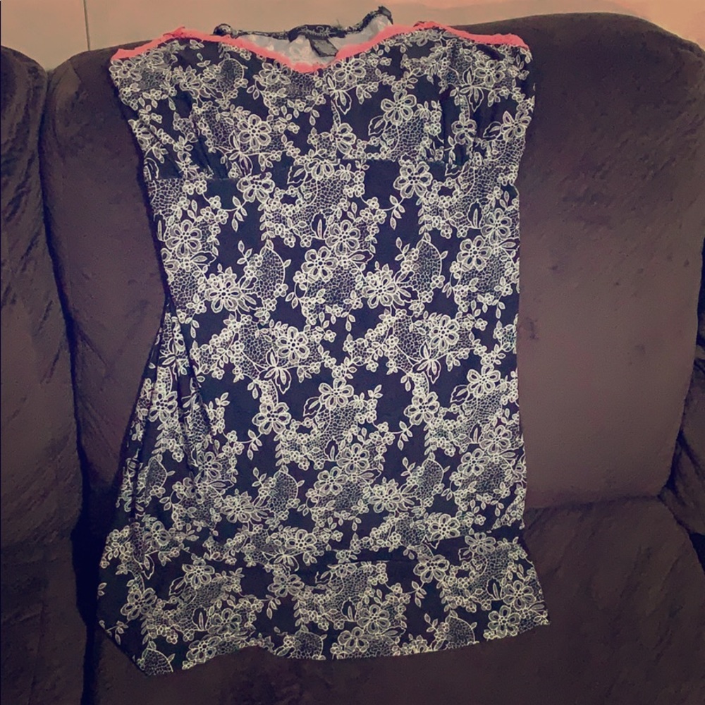 Soft flower print slip/lingerie